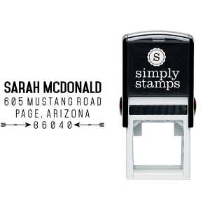 Southwestern Tribal Arrow Address Stamp & stamp model body
