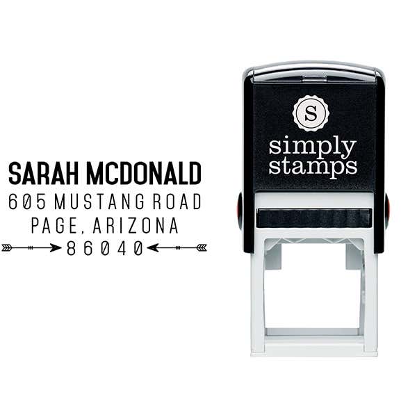 Southwestern Tribal Arrow Address Stamp & stamp model body