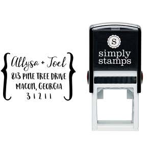 Cozy Couple's Address Stamp & stamp model body