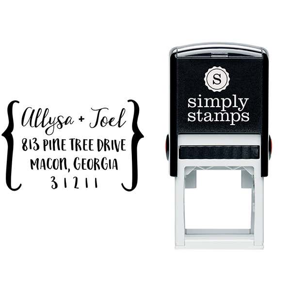 Cozy Couple's Address Stamp & stamp model body
