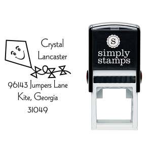 Happy Flying Kite Address Stamp & stamp model body