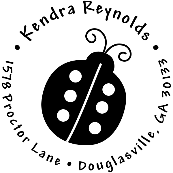 Ladybug Return Address Stamp