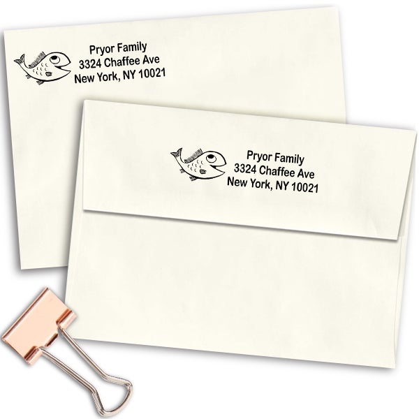 Big Fish Address Stamp