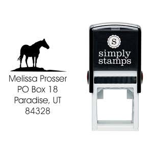 Horse Square Stamp Body and Design