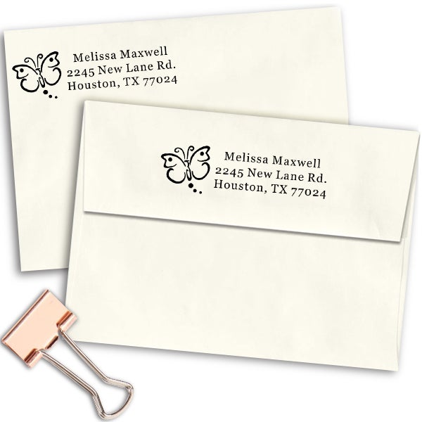 Butterfly Art Address Stamp