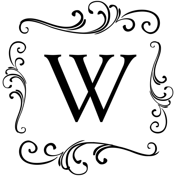 Elegant Scroll Monogram Stamp
