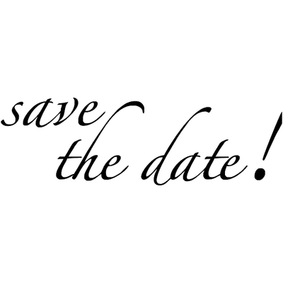 Simple Save the Date Stamp