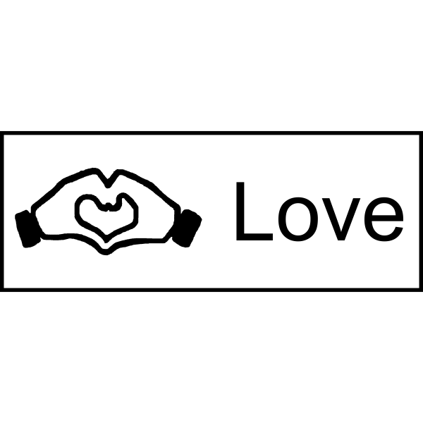 Hand Heart Love Stamp