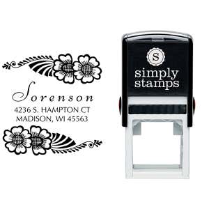 Sorensen Flower Address Stamp