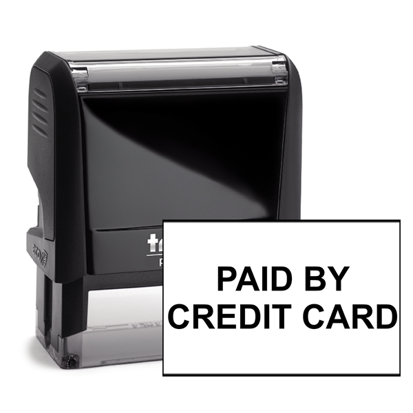 Paid By Credit Card Stock Stamp