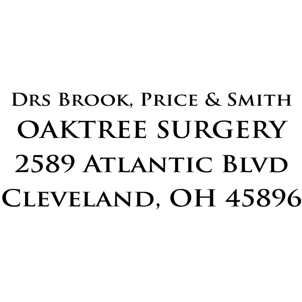 Custom Medical Stamp 4-Line