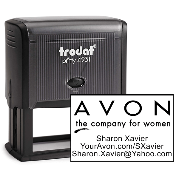Custom Avon Consultant Stamp Style 1