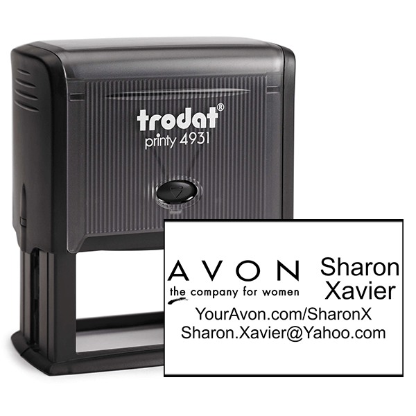 Custom Avon Consultant Stamp Style 2