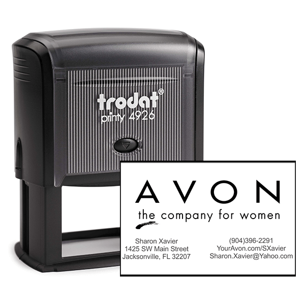 Custom Avon Consultant Stamp Style 3