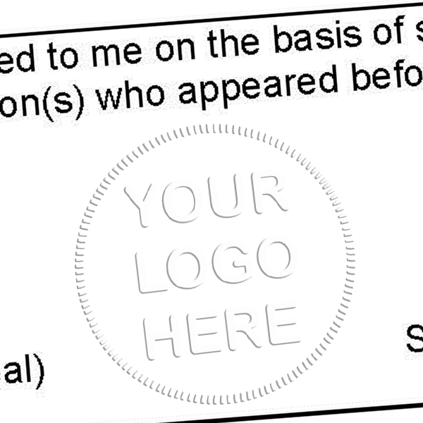 Logo Embosser Seal Imprint Example