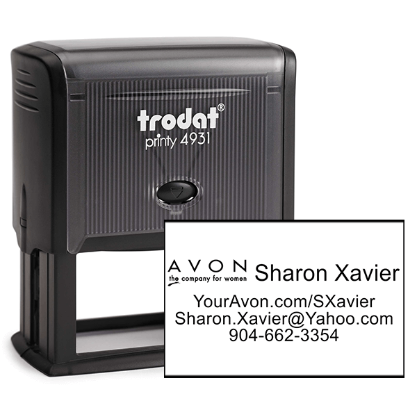 Custom Avon Consultant Stamp Style 5