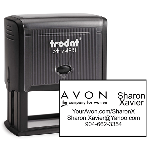 Custom Avon Consultant Stamp Style 6