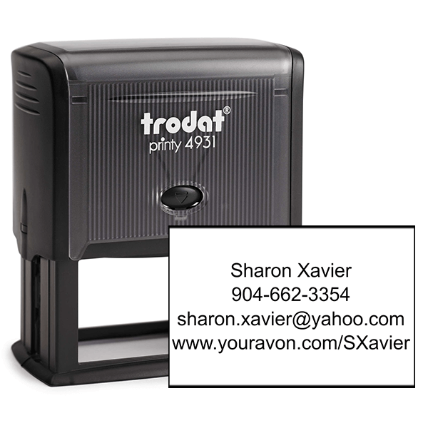 Custom Avon Consultant Stamp Style 10