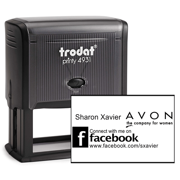 Custom Avon Consultant Stamp Style 11