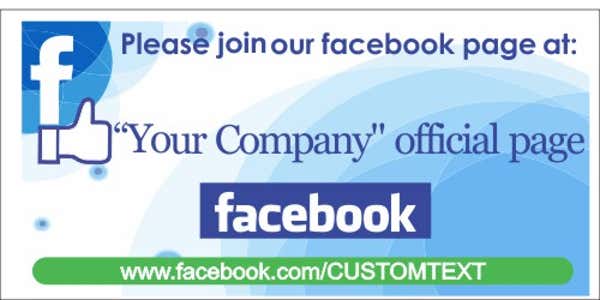 5.25" x 10.5" Facebook Poster