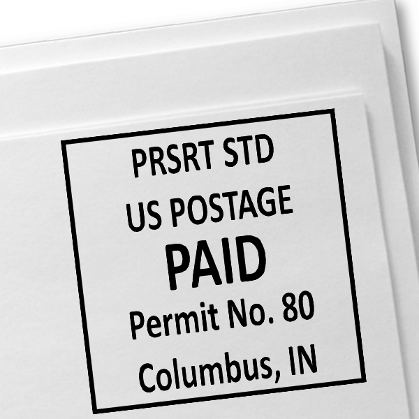 Presorted Postage Paid Rubber Stamp Simply Stamps