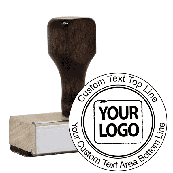 Personalized Logo Custom Round Catalog Stamp