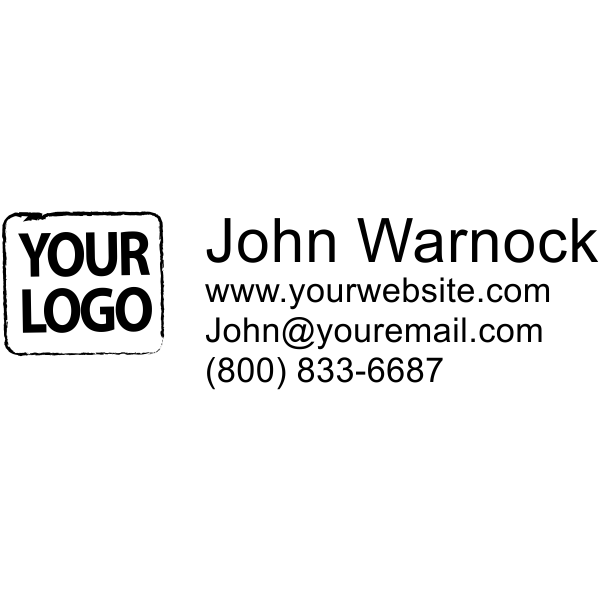 Custom Logo Stamp Style 5 w/ Catalog Ink