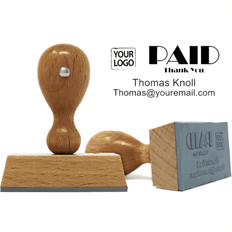 Custom PAID Logo Stamp
