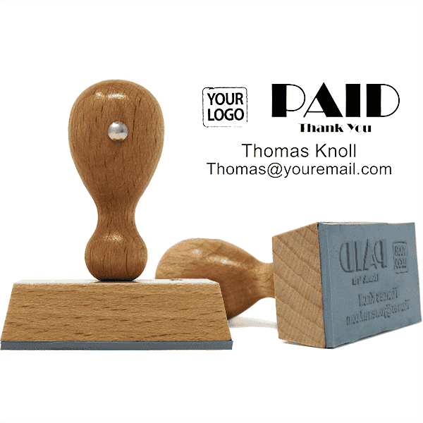 Custom PAID Logo Stamp