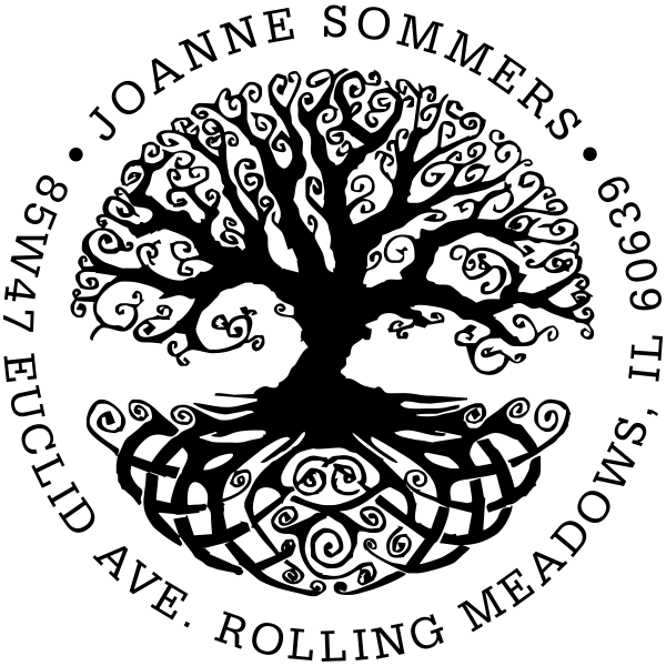 Tree of Life Return Address Stamp