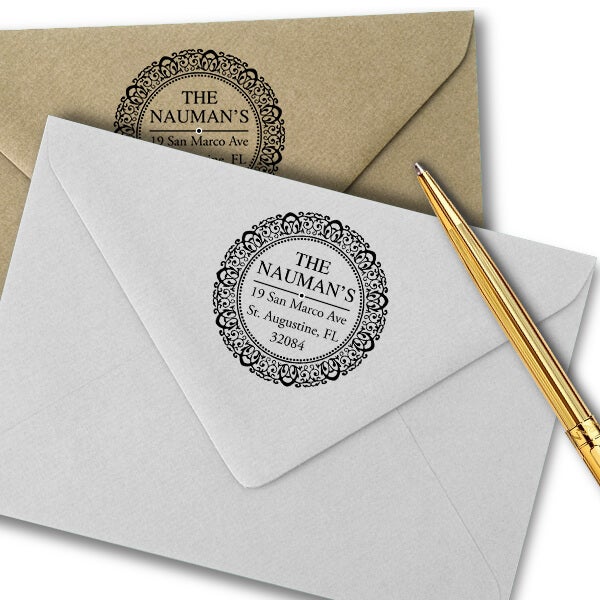 Harrison Round Return Address Stamp