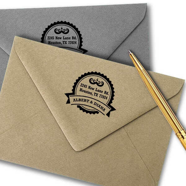 Diana Round Return Address Stamp