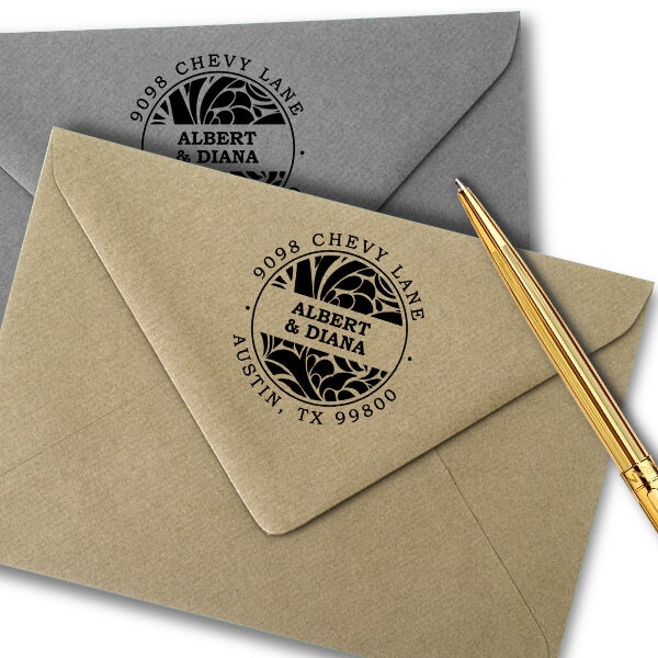 Albert Round Return Address Stamp