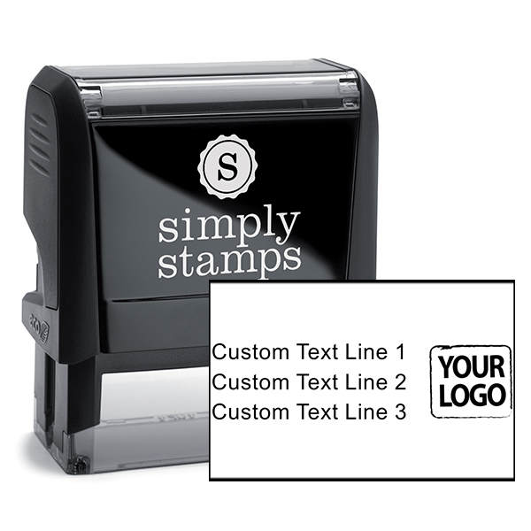 Custom Text Rubber Logo Stamp