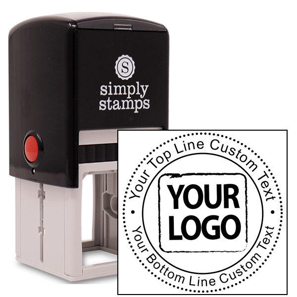 Custom Round Rubber Logo Stamp