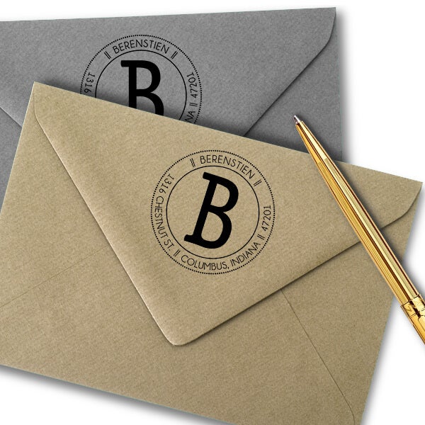 Berenstein Round Address Stamp