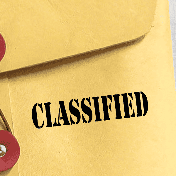 CLASSIFIED Stock Stamp