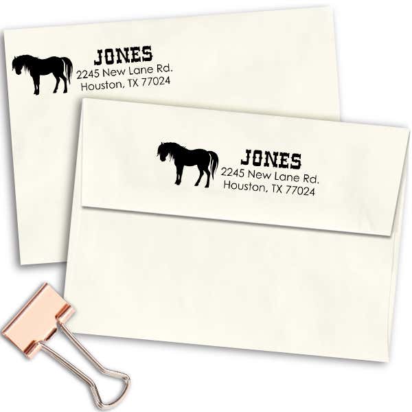 Jones Horse Address Stamp