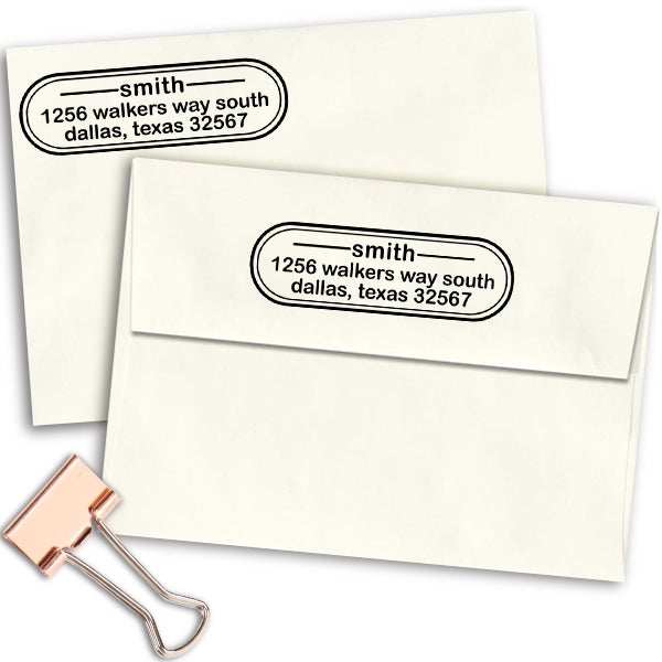 Smith Oval Address Stamp