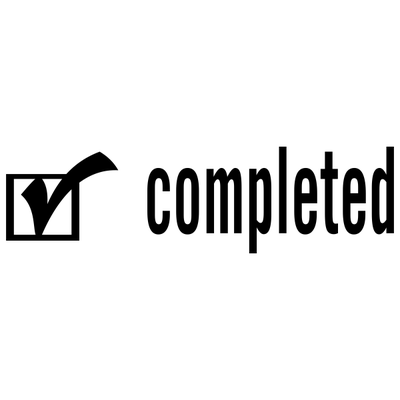 Completed Checkmark Stock Stamp - alternate view