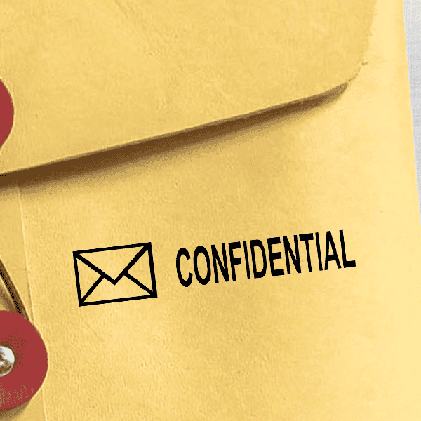 CONFIDENTIAL Mail Stock Stamp