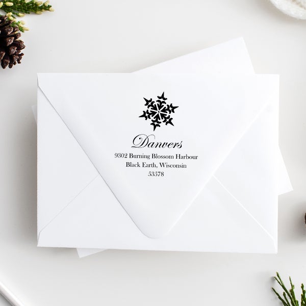 Danvers Snowflake Address Stamp