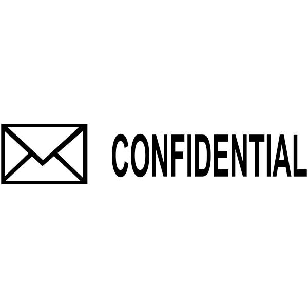 CONFIDENTIAL Mail Stock Stamp