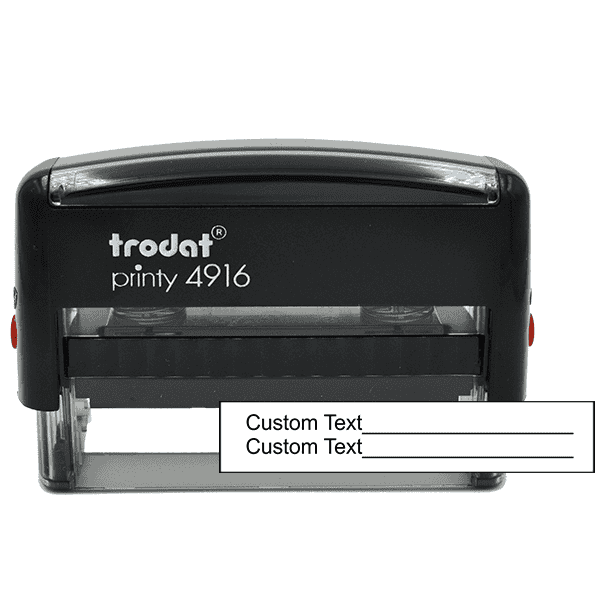 1 Line Form Custom Rubber Stamp