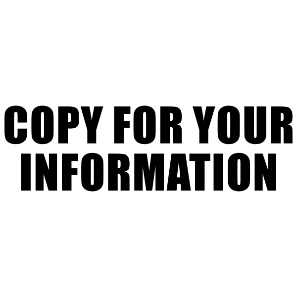 COPY FYI Stock Stamp