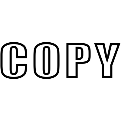 COPY Outlined Stock Stamp - alternate view