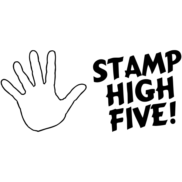 High Five Teacher Feedback Stamp
