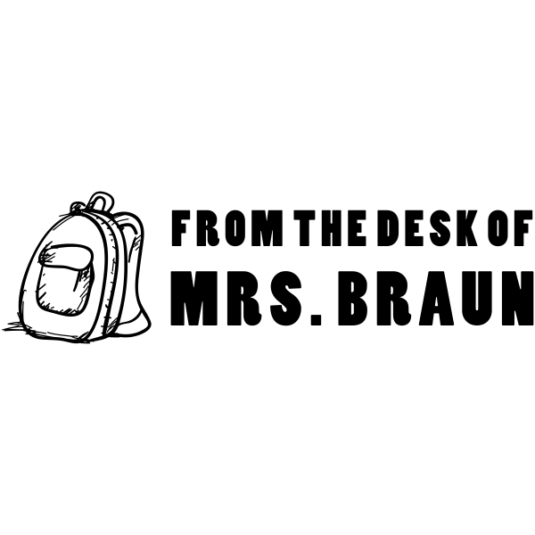 Bold Backpack From The Desk Of Custom Teacher Stamp
