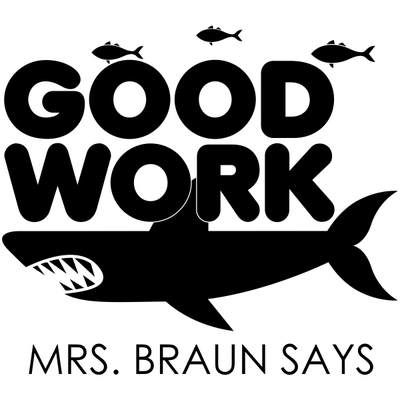 Good Work Shark Stamp