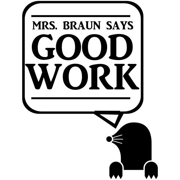 GOOD WORK Otter Teacher Feedback Stamp